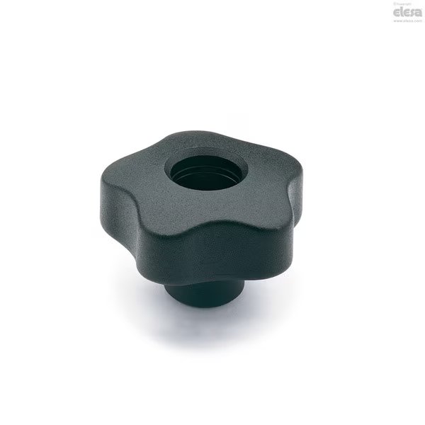 Stainless steel boss, threaded hole, without cap, VCT.63-SST-FP-M10, Elesa, Mfr#: VCT-SST-FP